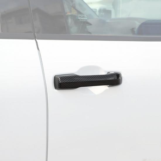 Car Side Door Handle Cover Trim For Toyota Tundra 22-25 Accessories Carbon Fiber