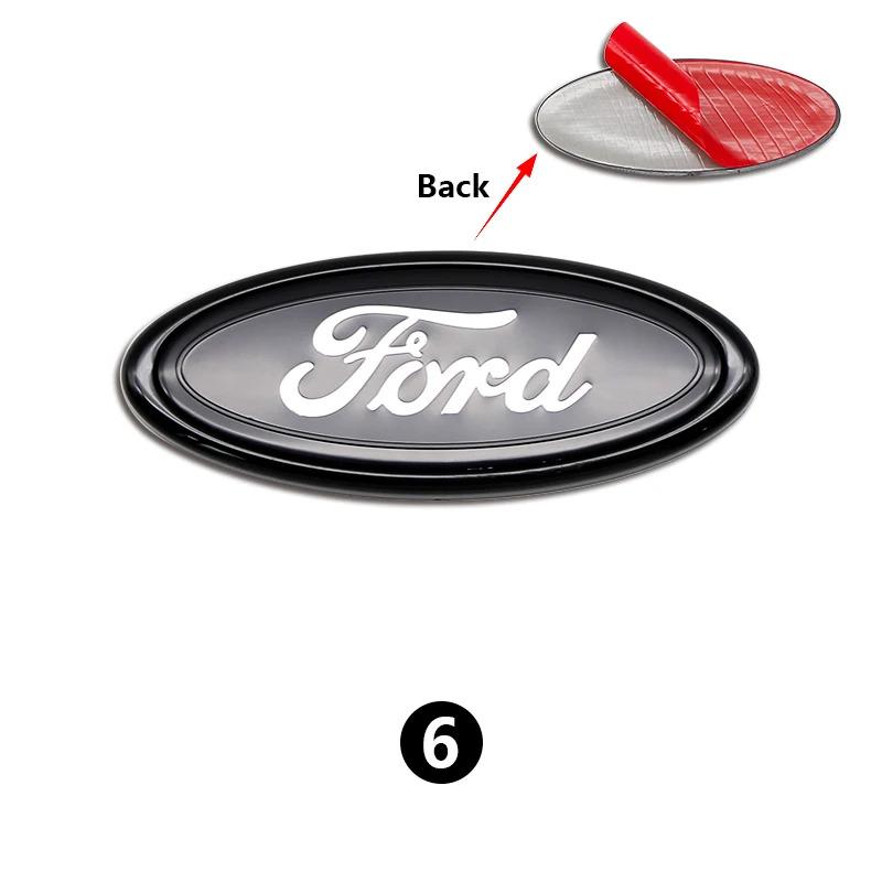 For Ford MK1 Car Front Rear Trunk Emblem 11.5x4.5cm Cover Sticker for Ford Focus Edge Mondeo Ecosport Ranger Fiesta Fusion Kuga Accessories