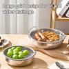 Stainless Steel Filter Basket Reusable Round Mesh Tray Frying Grilling Kitchen Strainer Fruit Vegetable Water Filter Basket