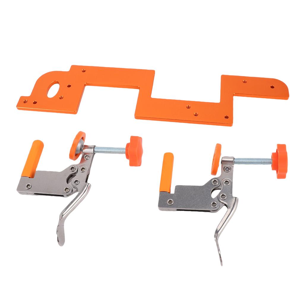 Embedded Handle Slotting Template Wardrobe Cabinet Door   Positioning Tool with Stainless Steel Fixed Clamp Bearing Cutter