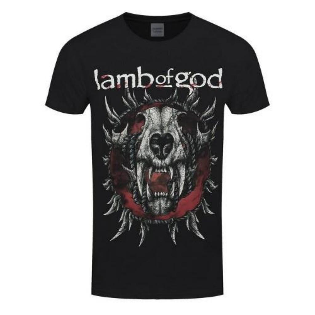 Унисекс Хлопковая футболка Lamb Of God для взрослых, с круглым вырезом