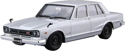 Aoshima Bunka Kyozai The Model Car 45 Nissan PGC10 Skyline Пластиковая Пластиковая Модель (АОСИМА) нет. 1/24 2000GT-R '70 Предварительно окрашенный
