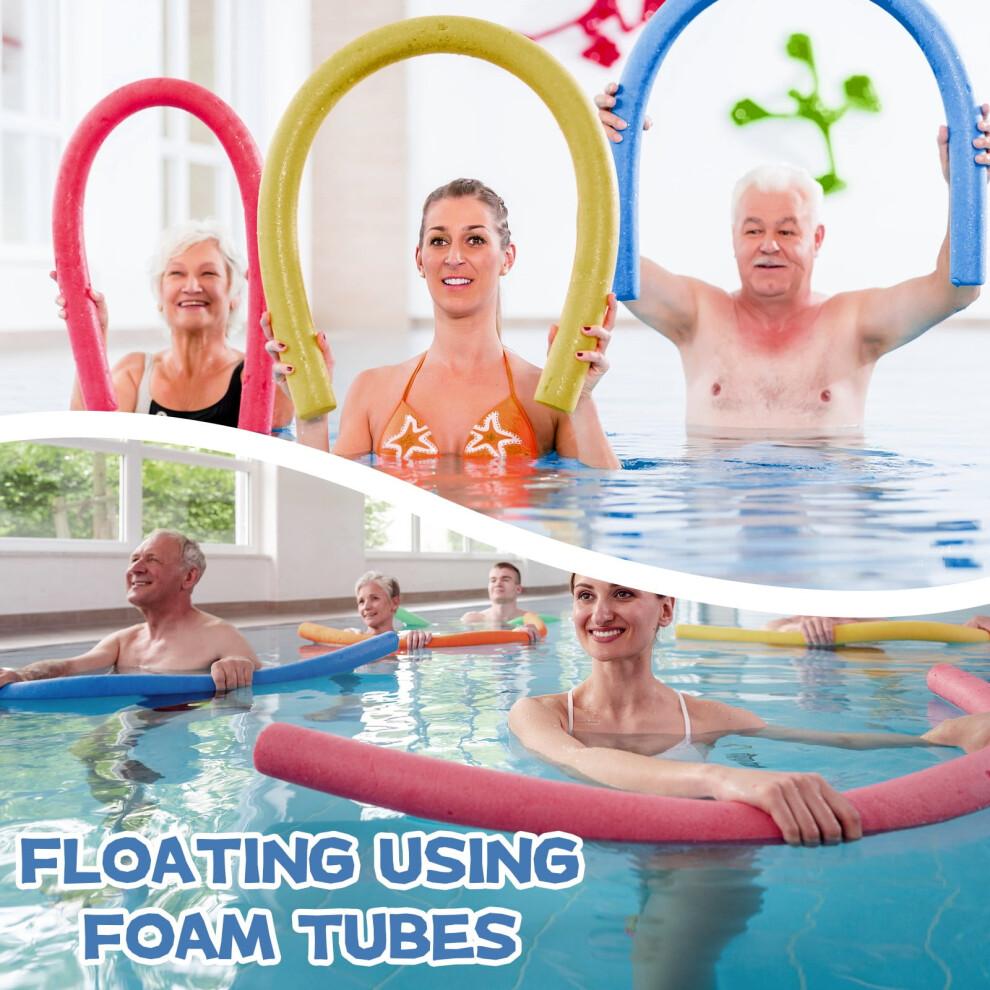 Frites de piscine en mousse de 150 cm – Épaisses, légères, couleurs assorties, pour la natation, la relaxation et les exercices aquatiques –