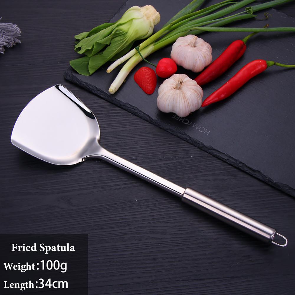 1 шт. кухонный инструмент для приготовления пищи кухонная утварь из нержавеющей стали лопатка для жарки еда рис суп ложка дуршлаг посуда аксессуары набор