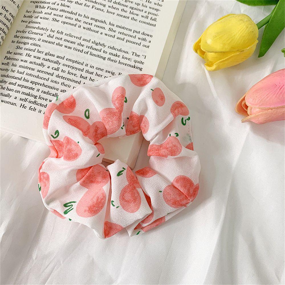 Girls Headwear Strawberry Hair Accessories Fruit Scrunchies Ponytail Holder Hairs Ties Hair Rope
