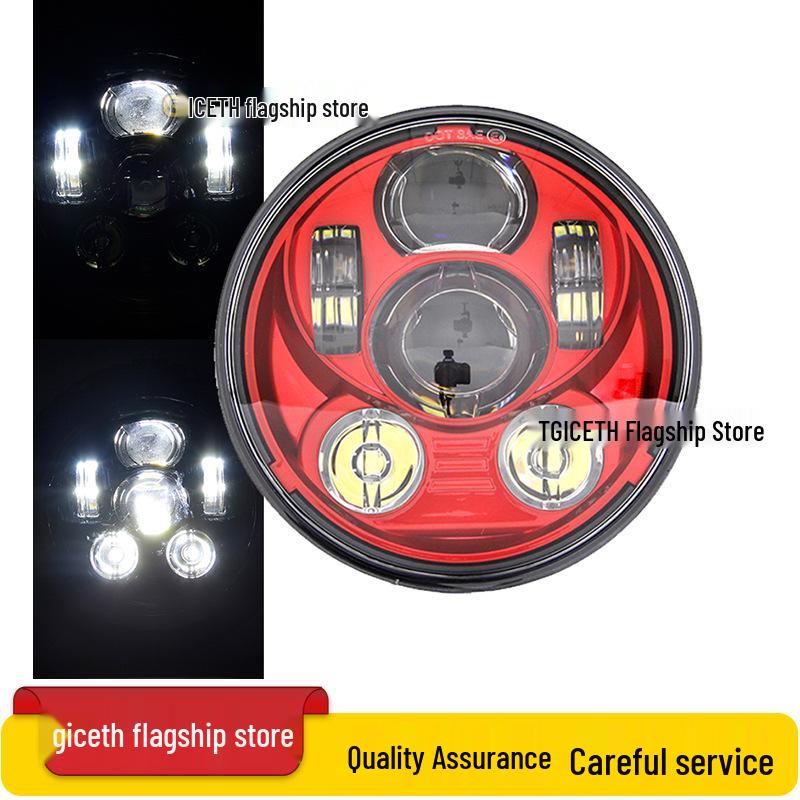 5.75" LED Headlight for Harley X48, XL883R/L 750, Dyna, Benelli 400 Motorcycles & Scooters - Off-road Compatible