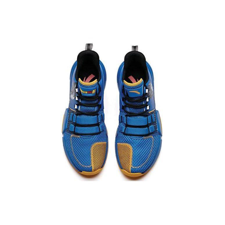 Anta Баскетбольные кроссовки Dragon Ball Super X Vegeta с низким верхом, амортизирующие, нескользящие, износостойкие, мужские, синие 112021615-3