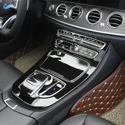 ABS Ярко-Черный Автомобильный Стайлинг Внутренняя Панель Центральной Консоли Крышка Отделки Рычага Переключения Передач Для Mercedes Benz E-Class W213 2016 2017 2018