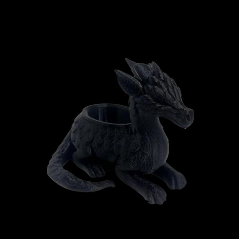3D-печатный горшок-кашпо в виде дракона Двойное использование Ваза для цветов Легкий пластик Декор для офисного стола Спальни Напольный держатель для комнатных растений Украшение