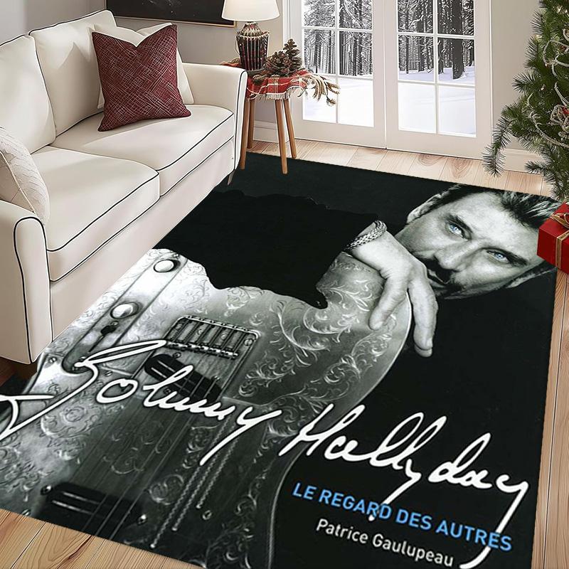 Johnny Hallyday: Life Death carpet Suitable for all seasons floor mats Dormitory decoration Protective pad Fashion