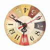 1Pc Artistic Creative European Style Round Antique MDF Home Office Wall Clock Decoration New