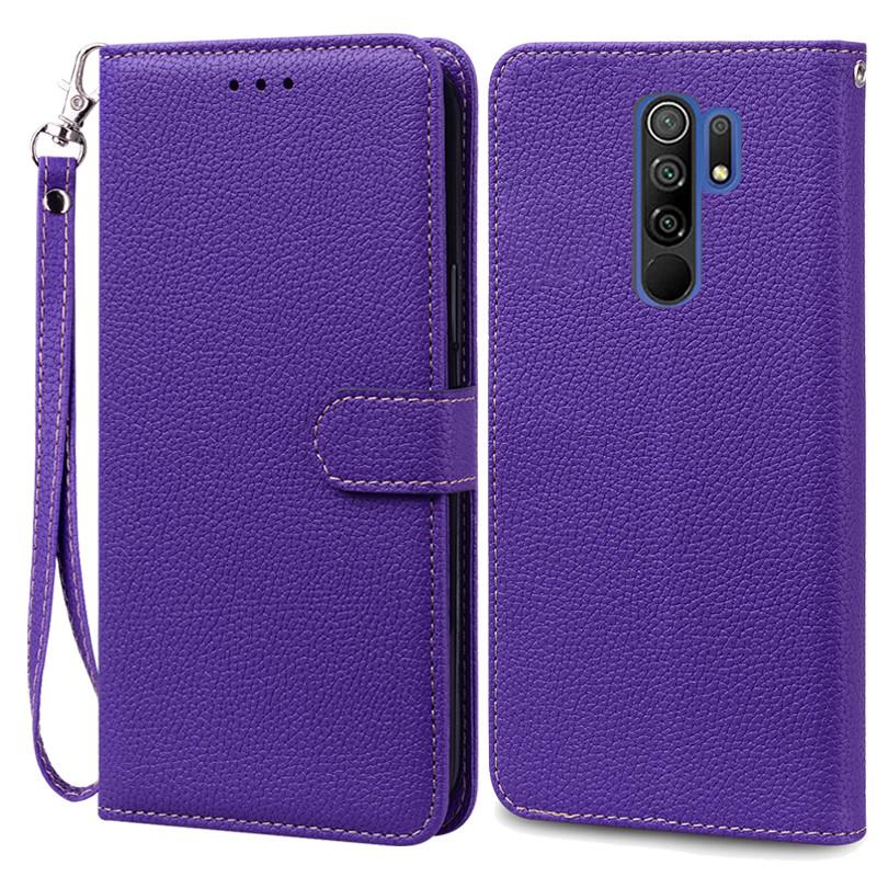 For Redmi 9 Case Soft Silicone Wallet Cover Phone Case For Xiaomi Redmi 9 Case Redmi9 Leather Flip Case Coque Fundas Shell