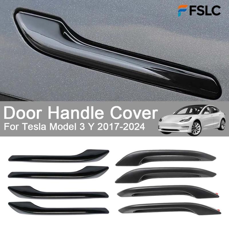 Cars Accessories Door Handle Cover For Tesla Model 3 Y 2017-2024 Car Exterior Decoration Styling Upgrade Modify A Car