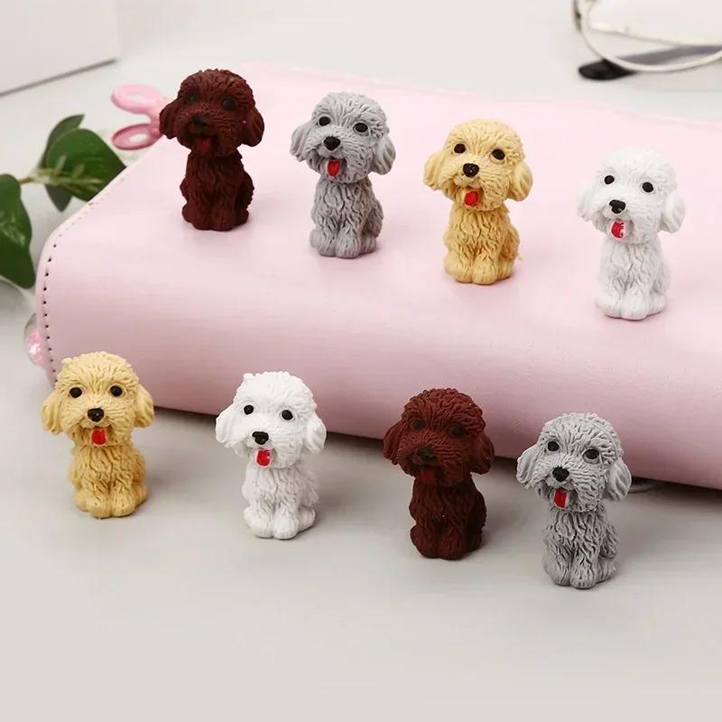 2 шт. в упаковке Kawaii Cute Puppy Cartoon Eraser Pencil Rubber Nova Kids School Student Office Canvas Supplies Lasties for kids