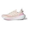 adidas Ultraboost Light Удобная ткань Прочные низкие кроссовки Boost для марафонских тренировок Беговые кроссовки Унисекс кроссовки Молочно-белый Розовый IE5828