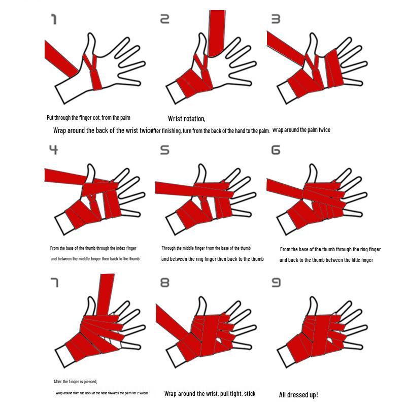 Elastic Boxing Hand Wraps - Breathable, Sweat-Absorbent for Training and Fighting