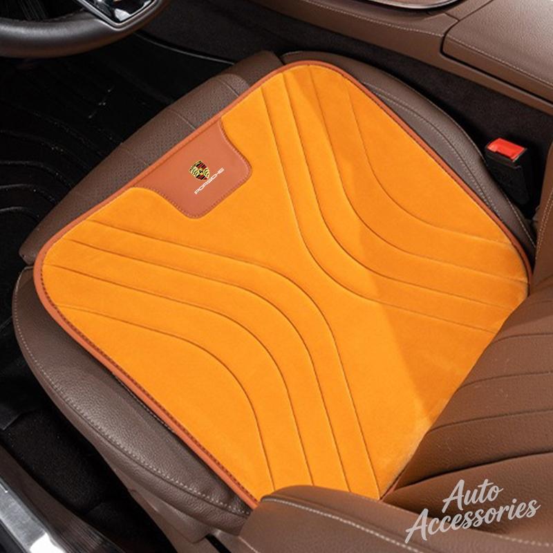 Car Cushion Flannel Plush Seat Pad For Porsche Panamera Cayenne Taycan 911 718 Macan Carrera-GT 928 944 968 Interior Accessories CG4