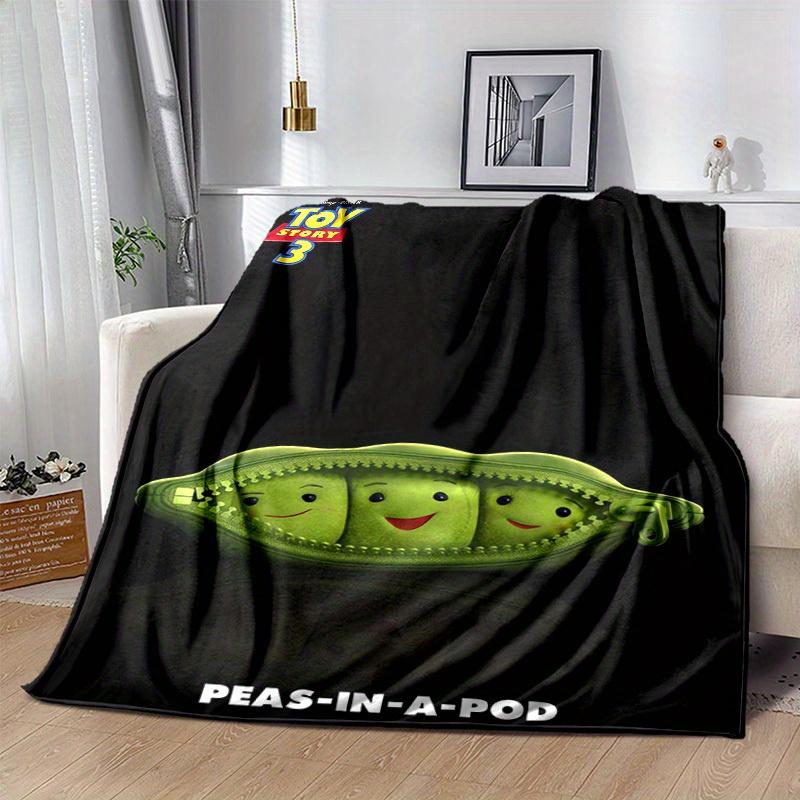 1pc, Toy Story Peas-in-a-Pod Throw Blanket Soft & Cozy Home Decor for Couch, Bed, Car, Travel, Camping, Office Nap Perfect Gift for Friend