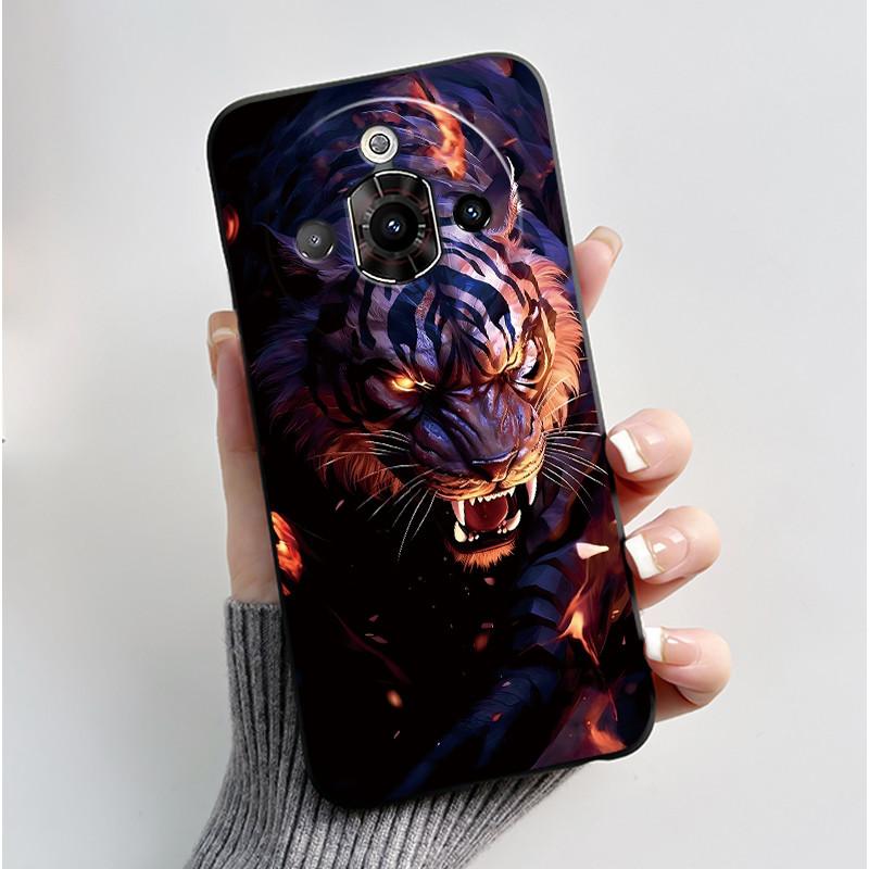 For ZTE Nubia Focus Pro 5G Case Z2351N Luxury Cute Heart Rabbit Soft TPU Silicon Matte Black Phone Casing Shockproof Back Cover