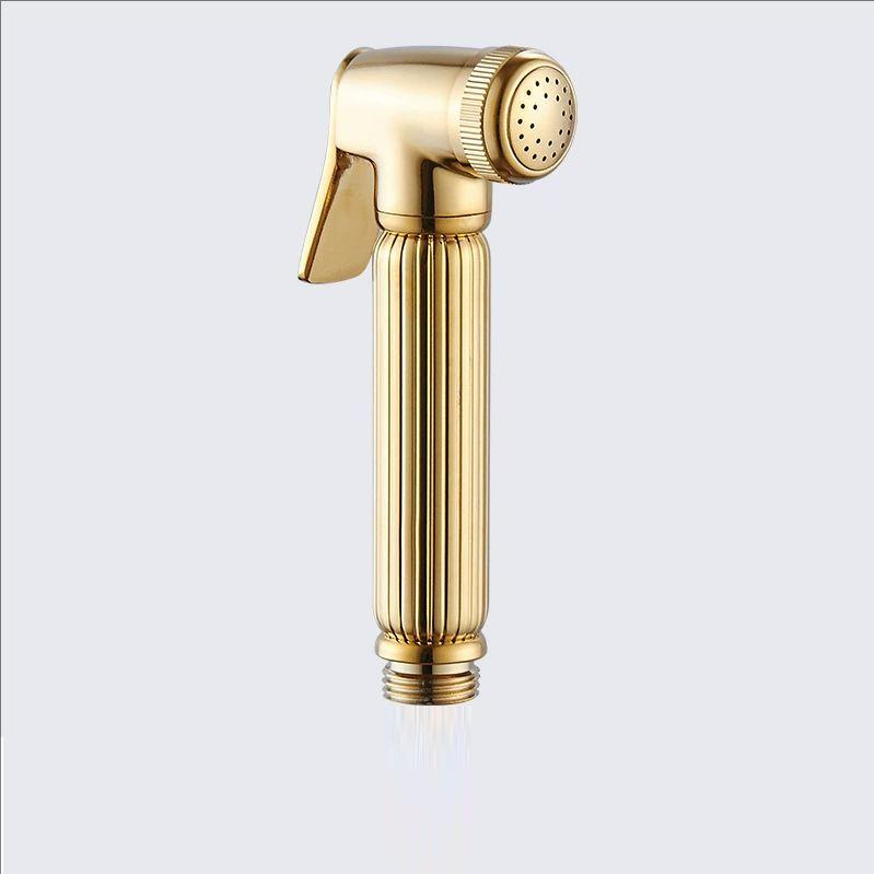 Хромированный Душевой Спрей-Биде для Ванной Комнаты Туалетный Ручной Спрей Золотая Латунь Набор Биде для Унитаза Душевой Спрей-Биде Самоочищающийся Душ Черный