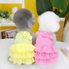 New Pet Clothes Spring and Summer Dog New Skirt Dog Clothing Teddy Small Dog Skirt Candy-colored Layered Skirt