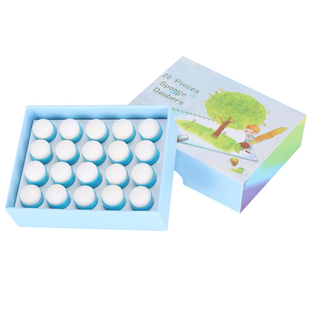 20 шт. Губка-мазки для рисования, граффити, размазывания, раскрашивания, пальчиковые кроватки, инструмент