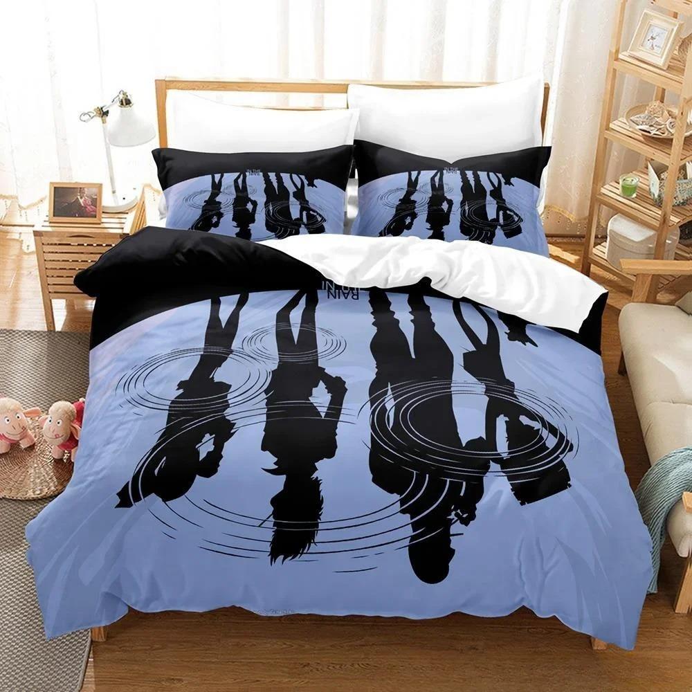 Модный 3D-печатный игровой комплект постельного белья Cowboy Bebop с рисунком из мультфильма «Аниме» из трех предметов для взрослых и детей, для спальни, пододеяльник, наборы домашнего текстиля