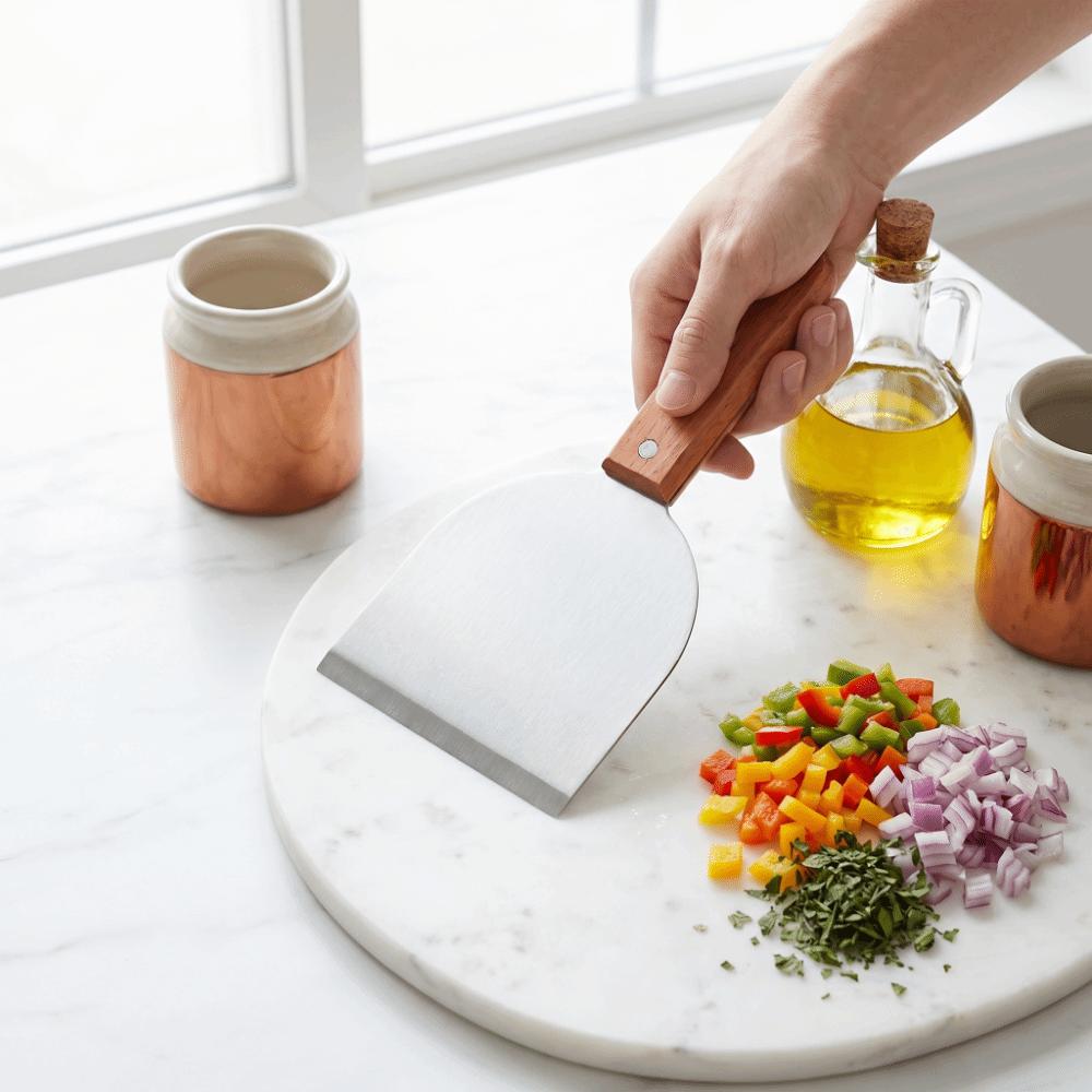 Stainless Steel Spatula Wide Flat Head Pizza Spatula Heavy Duty Griddle Turner  Griddle Cooking