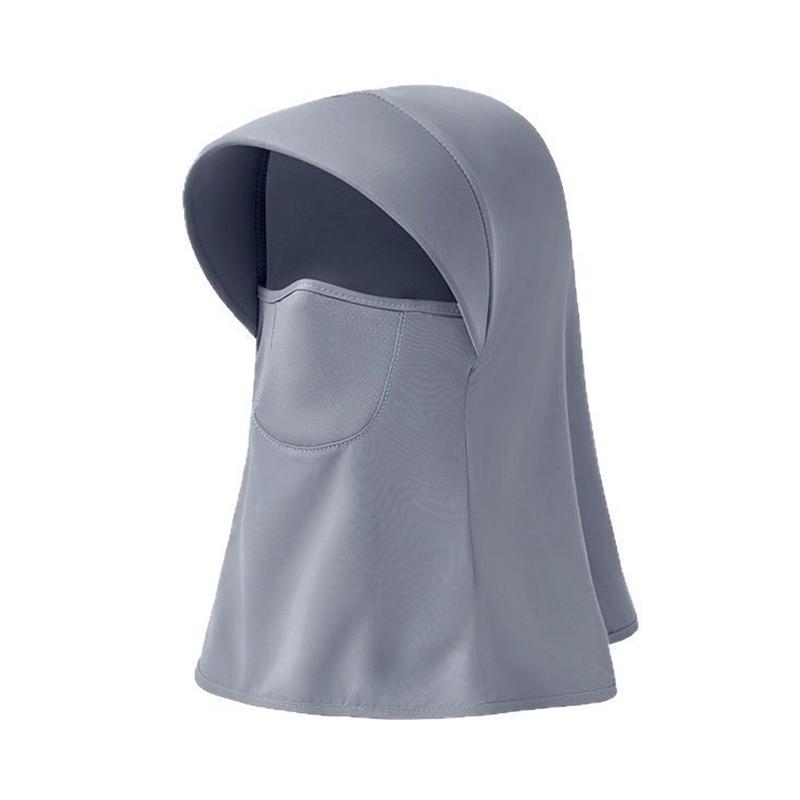 1 шт. защитная маска для лица простая интегрированная всеобъемлющая дышащая наружная солнцезащитная шапка для защиты шеи вискозная нить