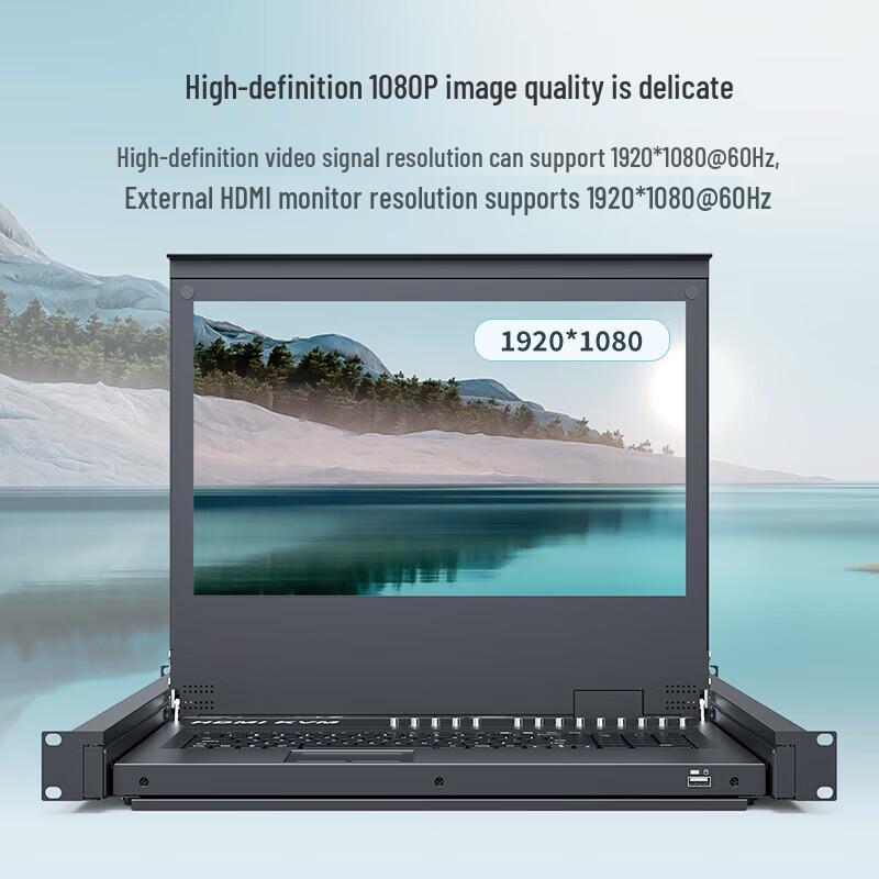 MT-viki 8-Port HDMI KVM Switch with 17-inch LED Display