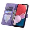Cell Phone Case for Samsung Galaxy A35 5G Shell Imprinted Flower Cat Wallet Cover