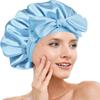 Double-Layer Satin Bow Tie Sleep Cap for Women - Reversible Bandana Style Bonnet for Hair Care