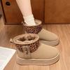 Fashion Women Leopard Print Shoes Winter New Comfortable Warm Women's Snow Boots Non-slip Wear-resistant Fashion Plush Short Boots Hot