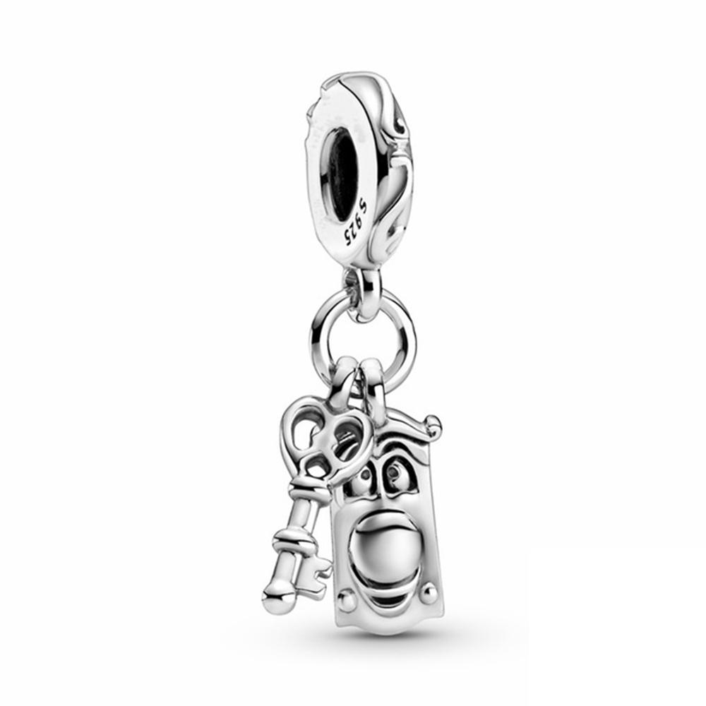 925 Silver Dumbo Mickey Mouse Charm Bead DIY Fine Jewelry Bracelet Pendant