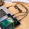 3 в 1 USB-кабель для быстрой зарядки типа C Micro IOS, универсальный зарядный кабель для iPhone, Huawei, Samsung, нейлоновый плетеный шнур