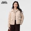 XueZhongFei Women's Chic Turn-Down Collar Short Down Jacket