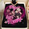 1 шт. Фланелевое одеяло с принтом Bratz, Высококачественное, Для всех сезонов, Декор для дома, Тепло и уют, Идеально для рождественских подарков