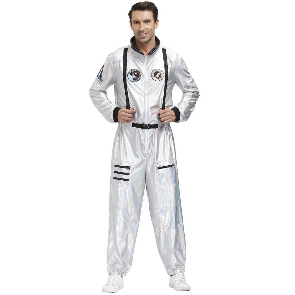 Высококачественный парный костюм космонавта, скафандр, мужской костюм на Хэллоуин, женский сценический костюм космонавта