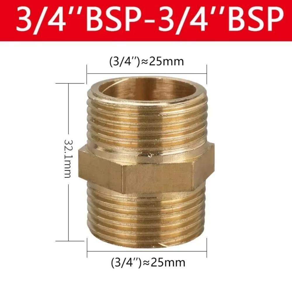 Quick Fit Adapter Brass Brass Tube Fitting Male Thread BSP Brass Nipple 1/8" 1/4" 3/8" 1/2" 3/4" 1" BSP Coupler Fitting