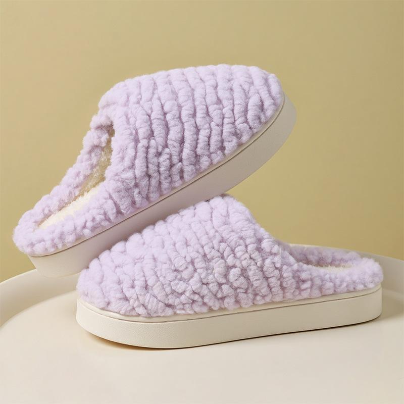 Cotton Slippers Women's Winter  New Indoor Home Home Home Non-slip Warm Plush Slippers Men's Winter