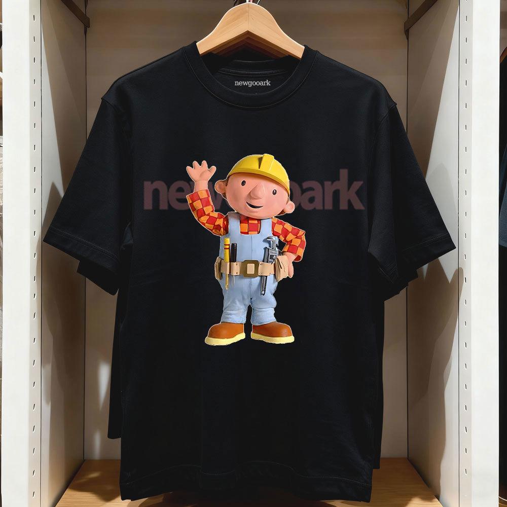If Bobert Cant Fix It No One Can Vintage Cartoon Bob The Builder Tshirt Woman Man Casual Cotton Graphic T Shirts Adult Shirt