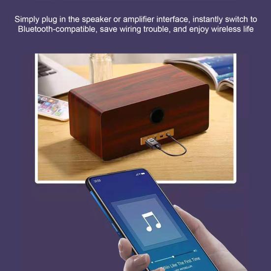 Bluetooth-совместимый автомобильный аудиоконвертер-передатчик с чистым звуком, Plug-and-Play, широкая совместимость, универсальный аудиоадаптер