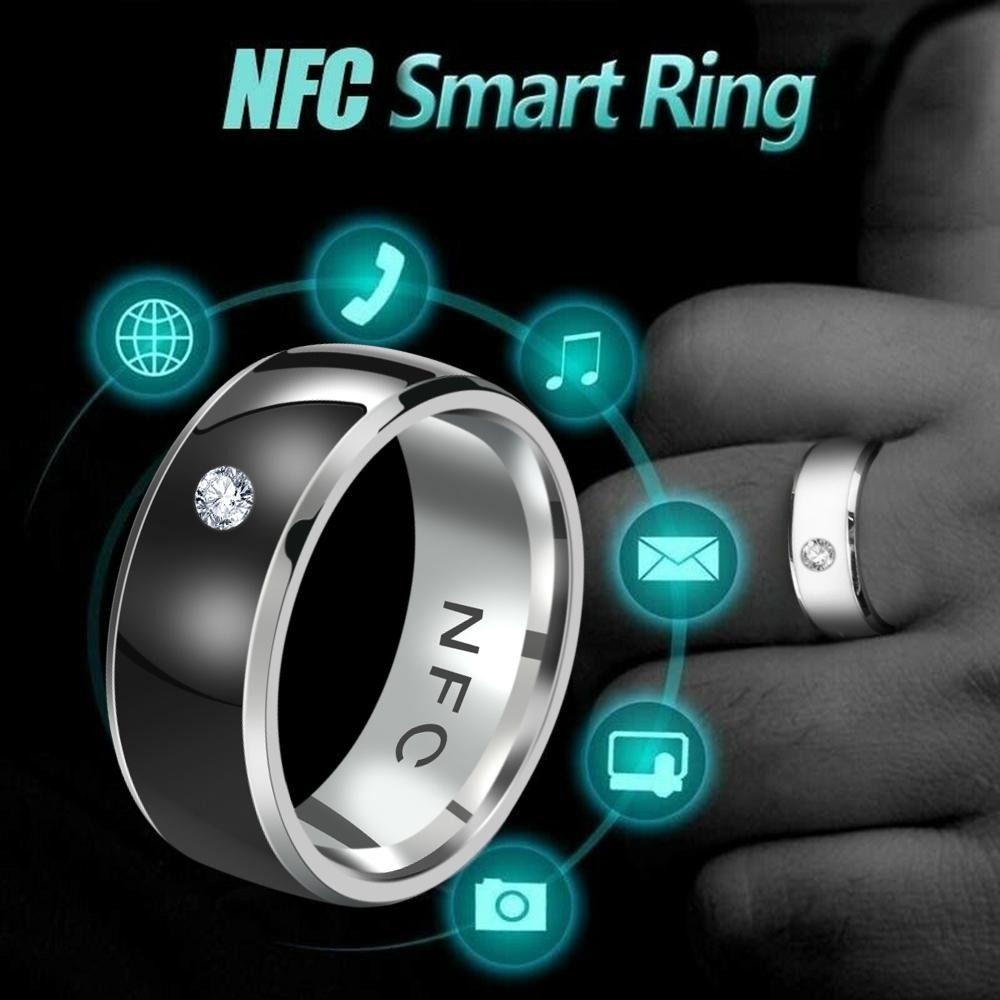 Многофункциональное умное кольцо NFC из нержавеющей стали с NFC на палец для мужчин на телефоне Android