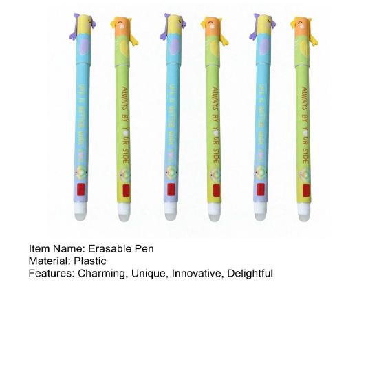 Набор стираемых ручек ко Дню святого Валентина Милая черная гелевая ручка 0,7 мм для детей, студентов, учителей Подарки на классную вечеринку