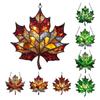 Maple Leaf Fall Ornament Window Hanging Autumn Leaf Suncatcher Stained Glass Wall Art for Thanksgiving Autumn Indoor Outdoor Home Decor
