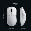 MCHOSE A5 PRO MAX Wireless Gaming 500mAh White Mouse, Ultra-Lightweight (59g), PAW3395, Nordic52840, 26000DPI, Bluetooth, 2.4GHz, USB-C Connection,
