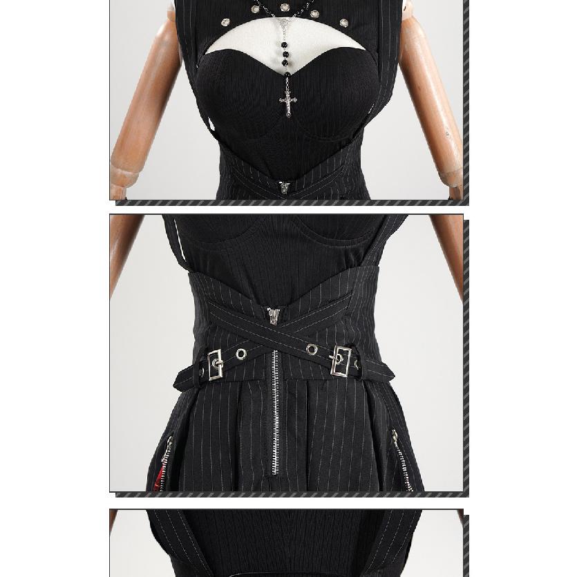 Миса Аманэ Тетрадь смерти Костюм для косплея Платье Готическая Лолита, Наряд для сценического выступления на Хэллоуин, Аниме Готическая мода