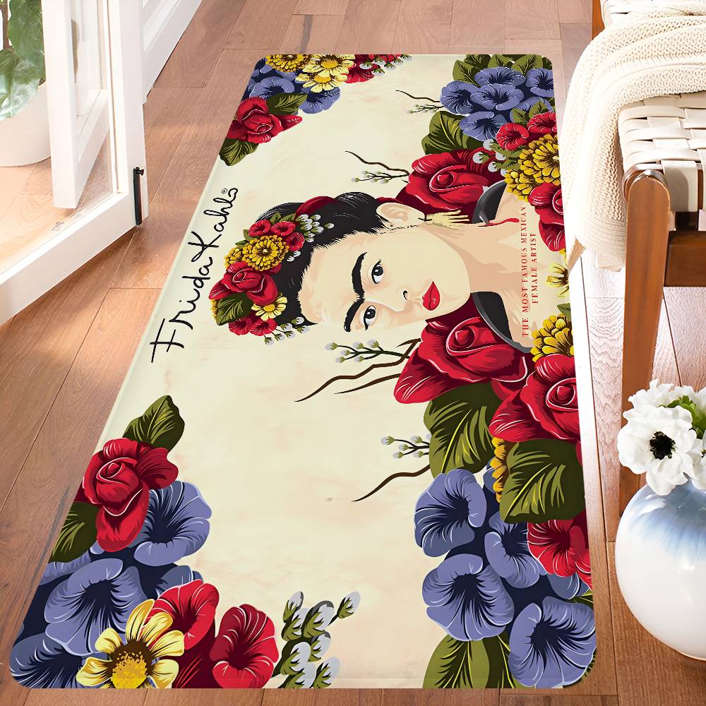 Mexican F-Fridas Floor Mat Rectangle Anti-slip Home Soft Badmat Front Door Indoor Outdoor Mat Hotel Decor Mat