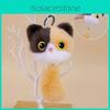 Plush Siamese Cat Tail Keychain With Soft Pp Cotton Fill For Cute Animal Collectors