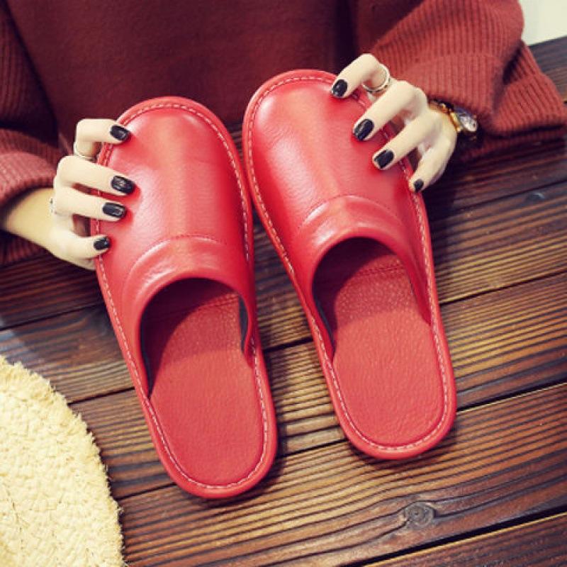 Простые черные тапочки из искусственной кожи, мужские домашние тапочки, мюли, мужские домашние тапочки, бесшумные туфли для мужчин, мужские шлепанцы, однотонные